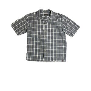 Woolrich Elite Series Tactical Mens Short Sleeve Plaid Button Up Shirt Size M